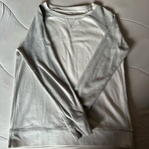 Eddie Bauer Cream Long Sleeve Top